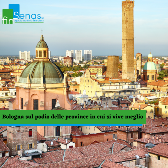 Bologna sul podio delle province in cui si vive meglio