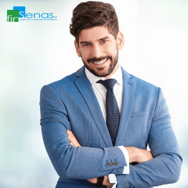 Noleggio operativo cos’è e perché conviene più dell’acquisto Professionista sorridente in abito formale, simbolo di un approccio professionale al noleggio operativo rispetto all’acquisto.